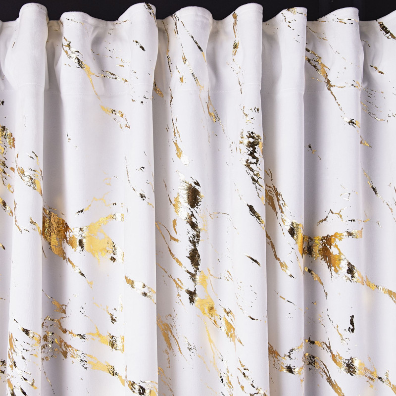 Zasłona z taśmą ENDLESS CHIC 140x270 bia/zł